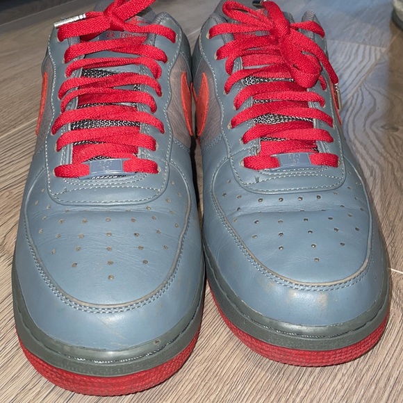 Air Force 1 Premium Flint Grey | Varsity Red | Flint Grey - Picture 6 of 7
